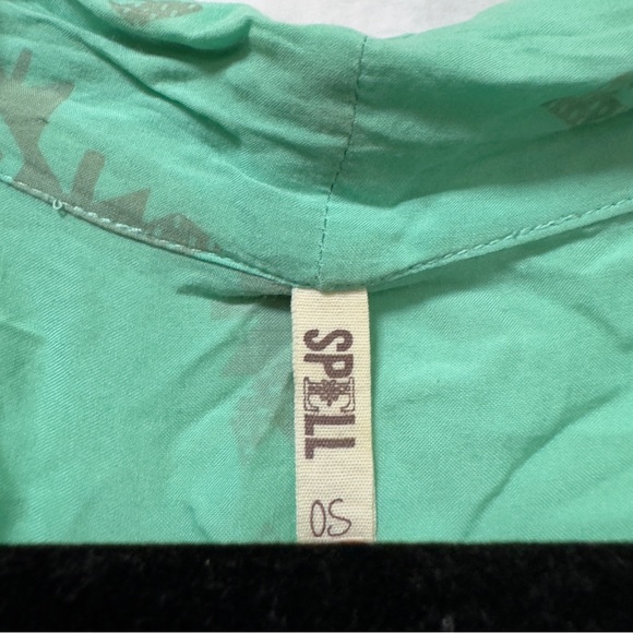 Spell & the Gypsy Collective Skull Tribe Kimono Turquoise - RARE Spell Designs - Picture 13 of 13